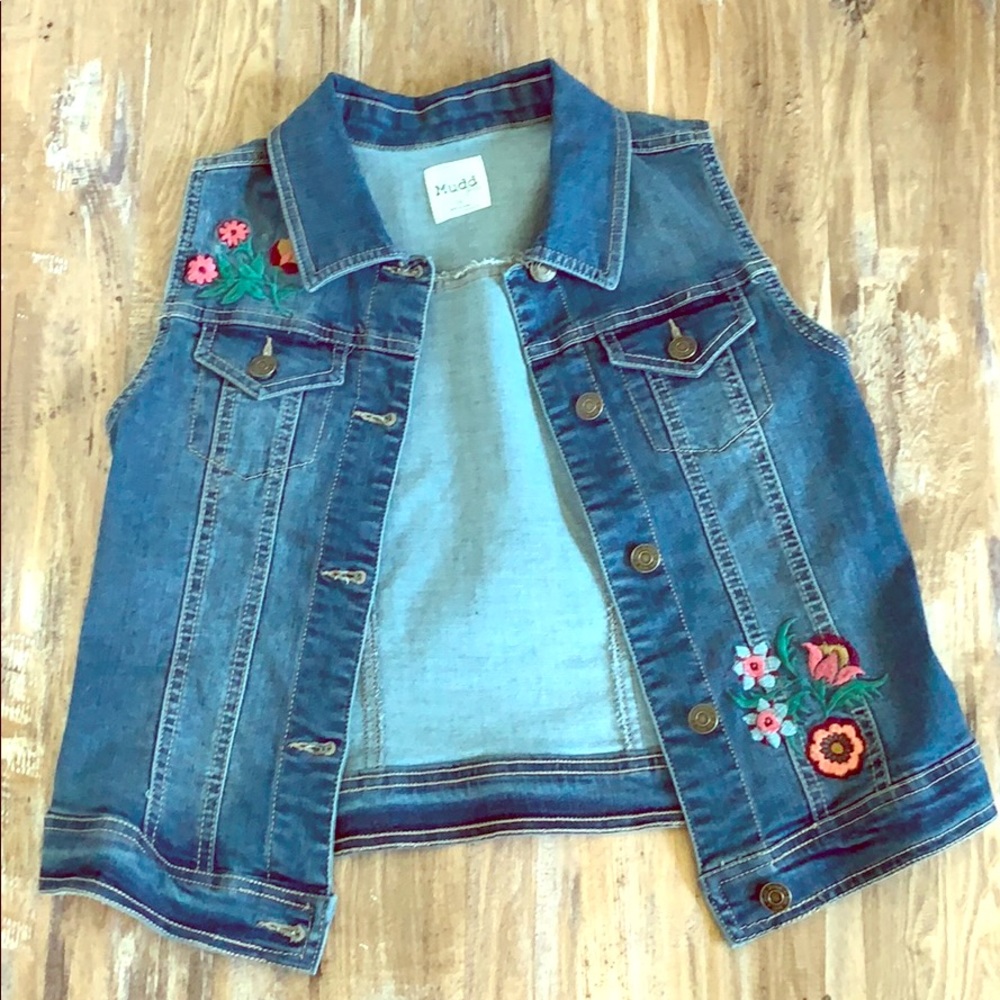 Mudd Girls Size 16 Jean Vest